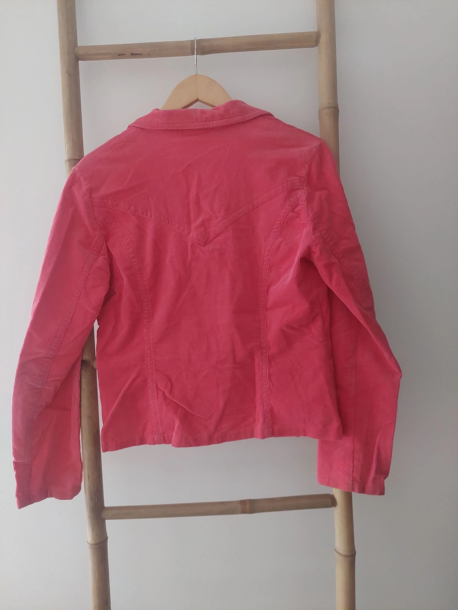 Blazer de bombacina fucsia – photo 4